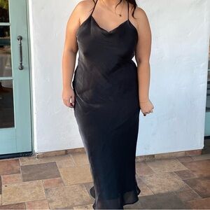Elegant Black Slip Dress